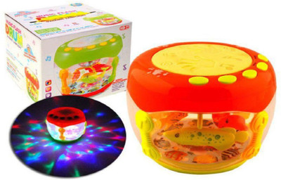 KAVYA ENTERPRISE NEW LIGHTING DRUM KIDS TOY(Multicolor)