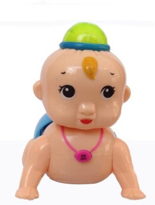 

Mahvi Toys Lovely Crawling Baby with Light & Sound Size Medium(Multicolor)