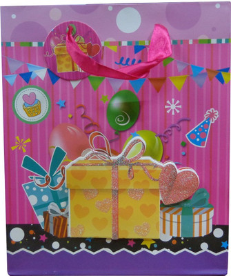 

Paper Bag Zone Printed Party Bag(Multicolor, Pack of 10)
