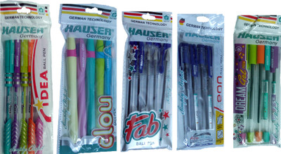 

HAUSER GERMANY DREAM GEL PEN + IDEA BALL PEN + CLOU BALL PEN + FAB BALL PEN + EON BALL PEN Stationery Set