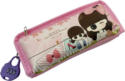 

Ashmaadi Fashion Pouch AshmAadi Multi Purpose Stationary Pouch with Child Lock 3992 (Multi color) Art Canvas Pencil Box(Set of 1, Multicolor)