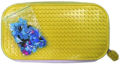 

Shopkooky Lego Pencil Pouch Lego Attractive Jigsaw Puzzle Featured Pen Bag For Kids Assorted Colors Art Canvas Pencil Box(Set of 1, Yellow)