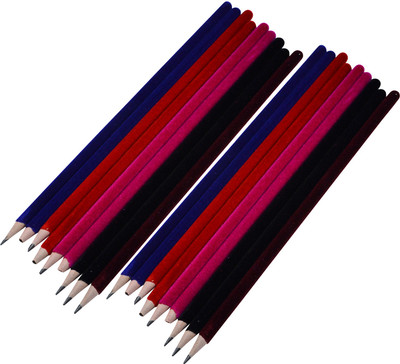 

Saamarth Impex HB Lead Easy Sharp Soft Grip Eco Frinedly Valvet Pencil Set Of 18 Pencils Pencil(Multicolor)