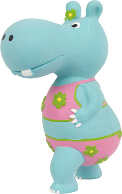 

Pet Brands Hippo Latex Rubber Squeaky Toy For Dog