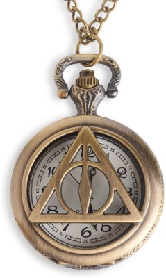 EFG Harry Potter Official WB Deathly Hallows HP3 Antique Alloy Pocket Watch Chain   Watches  (EFG)