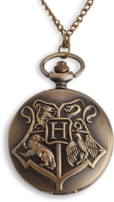 EFG Harry Potter Official WB Hogwarts Crest HP2 NA Alloy Pocket Watch Chain   Watches  (EFG)