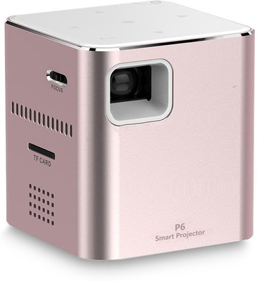 

OVIO P6 Mobile Mini Pico Projector, DLP Technology, Support 1080P HD 120" Display, WiFi Airplay Miracast Wireless Connectivity, Touch Panel Control 80 ANSI lm DLP 80 lm DLP Corded & Cordless Mobiles Portable Projector(Pink)