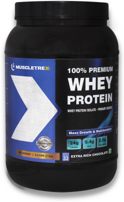 

Biotrex Nutraceuticals Muscletrex 100% Whey Protein, Extra Rich Chocolate Flavour - 1 kg (2.2 lbs) Whey Protein(1.00 kg, Chocolate)