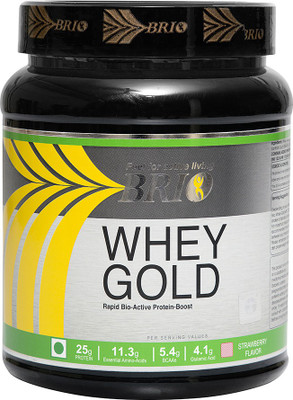 

Brio Whey Gold Whey Protein(500 g, Strawberry)