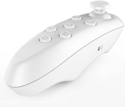 

Apro Compact friendly Mini Wireless Bluetooth remote for VR box, Gaming, Smart tv, Bluetooth Remote Controller Remote Controller(White)