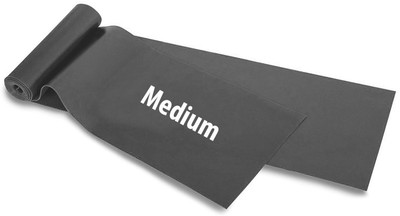 

FITSY Elastic Exercise Workout Resistance Pilates Yoga Bands Fitness Band(Grey, Pack of 1)