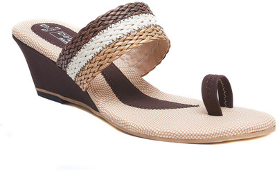 

Dolphin Miles Women Brown Wedges
