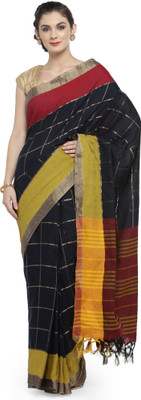 kvsfab Woven Banarasi Cotton Silk Saree(Multicolor)
