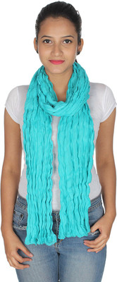 

Anekaant Solid Cotton Women's Scarf, Turquoise