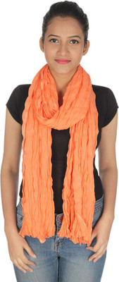 

Anekaant Solid Cotton Women's Scarf, Orange