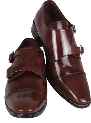 

BootEase Monk Strap For Men(Brown