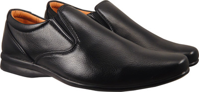 

Action Synergy Men's ARES05 Black Formal Shoe Slip On For Men(Black