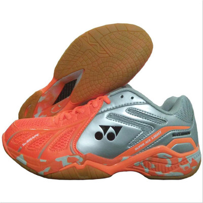 

Yonex Badminton Shoes For Men(Silver, Orange, Bright orange silver