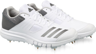 

ADIDAS HOWZAT SPIKE Cricket Shoes For Men(White, Ftwwht/ngtmet/gretwo