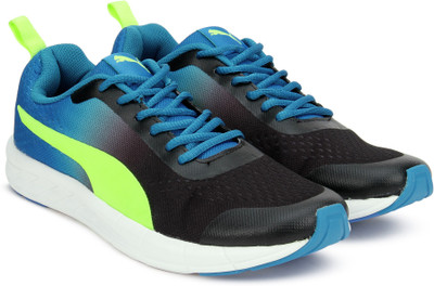 

Puma Radiance IDP Running Shoes For Men(Black, Blue, Puma black-electric blue lemonade-safety yellow
