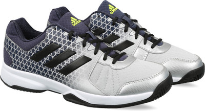 

ADIDAS NET NUTS Tennis Shoes For Men(Silver, Blue, Silvmt/cblack/trablu/seso