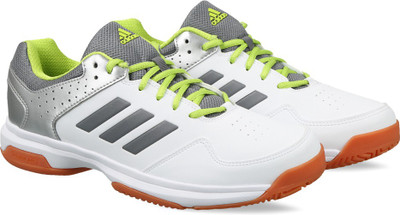 

ADIDAS QUICK FORCE IND Badminton Shoes For Men(White, Ftwwht/visgre/silvmt/seso