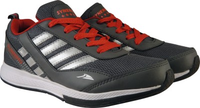 action Synergy Men's SRF0095 DarkGrey/Red Phylon Sole Sports Walking Shoes For Men(Red, Grey)