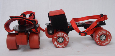 

Aero Speed Velocity Velcro Quad Roller Skates - Size 4-10 UK(Red, Black, White), Black;red;white;depends on availability
