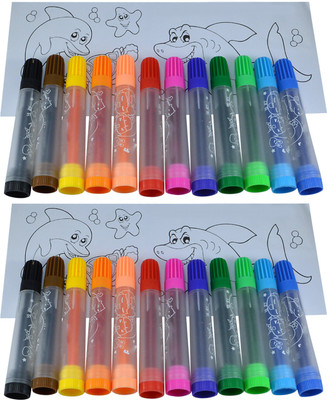

Saamarth Impex Water Color Fine Nib Sketch Pen(Multicolor)