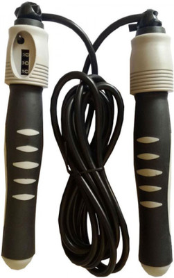 

HAWKISH COUNTER SKIPPING ROPE WITH ANTISLIP RUBBER GRIP (GREY COLOR) FREE SHIPPING, FOR WARM UP AND FITNESS EXERCISE,FOR ALL AGES Digital Cordless Skipping Rope(Grey, Black, Pack of 1), Black;grey