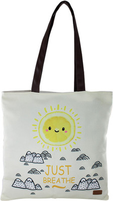 

YOLO Women Casual White Polyester Tote