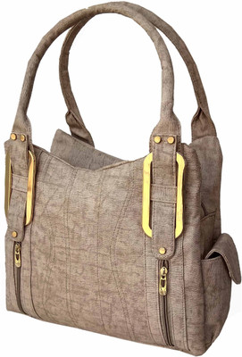 

ALIVE Women Casual Beige Leatherette Shoulder Bag
