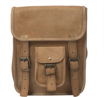 

Anshika International Men & Women Casual Brown Genuine Leather Sling Bag