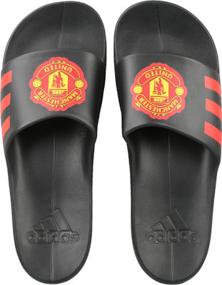 

ADIDAS AQUALETTE CF MUFC Slides, Cblack/hirere/cblack