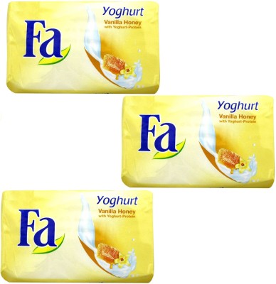 FA Yoghurt Vanilla Honey with Yoghurt -Protein Cream Soap(3 x 58.33 g)