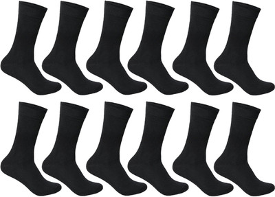 KUBER INDUSTRIES Men Mid-Calf/Crew(Pack of 12)