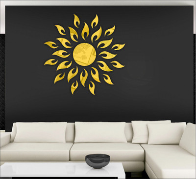 

Wall1ders  3D Acrylic Sticker Sticker(Pack of 25, Gold