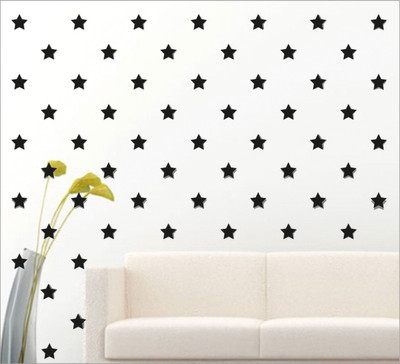 

Wall1ders  3D Acrylic Sticker Sticker(Pack of 100, Black