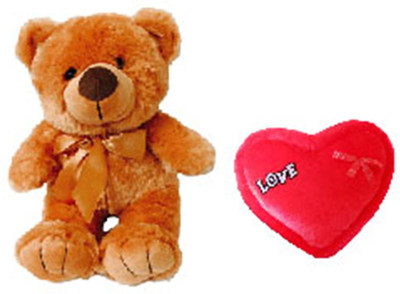 

AVS Combo of 3 Feet Teddy Bear With Foot Finger and Love Heart 35cm Red - 91 cm(Brown)