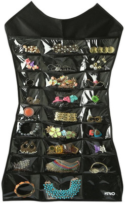 

Sellus Jewellery Organizer Dress Shape Double Sided(Black)