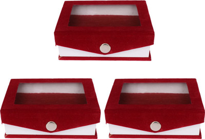 

Aadhya Transparent Ring Box (Maroon) Vanity Box(Maroon)