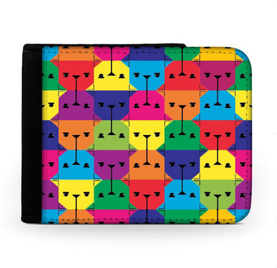 

Snoogg Men Multicolor Canvas Wallet(6 Card Slots), Multi