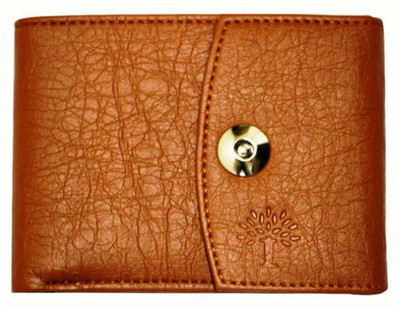 

Eagle Buzz Men Tan Genuine Leather Wallet(6 Card Slots)