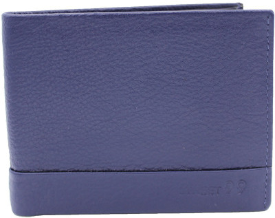 

street 99 Men Blue Genuine Leather Wallet(6 Card Slots)