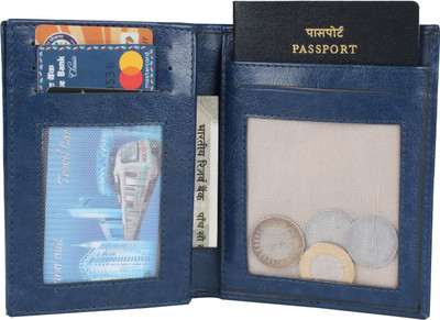 

MarkQues Men Blue Artificial Leather Wallet(8 Card Slots), Blue-05