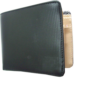 

Unique Collection Boys Black Genuine Leather Wallet(10 Card Slots)