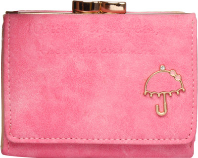 

Umbrella Women Evening/Party Pink Artificial Leather Wallet(10 Card Slots)