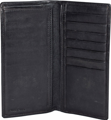 

Adam Zac Men Black Genuine Leather Wallet(7 Card Slots)