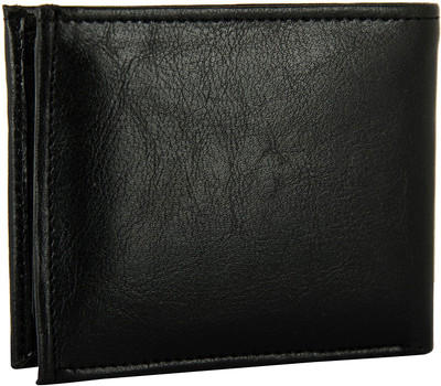 

Poland Boys Brown Artificial Leather Wallet(5 Card Slots), Black