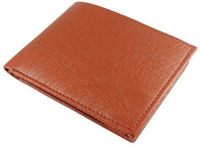 

Eagle Buzz Men Tan Genuine Leather Wallet(9 Card Slots)